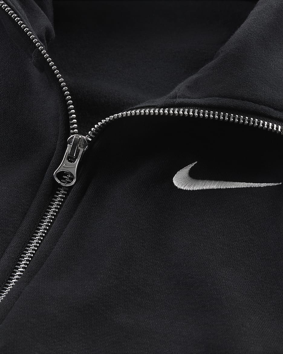 Nike Sportswear Phoenix Fleece Women's Oversized Tracksuit Jacket - Black/Sail