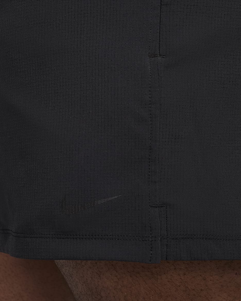 Ungefütterte Nike Flex Rep Dri-FIT-Fitnessshorts für Herren (ca. 12,5 cm) - Schwarz/Schwarz/Schwarz