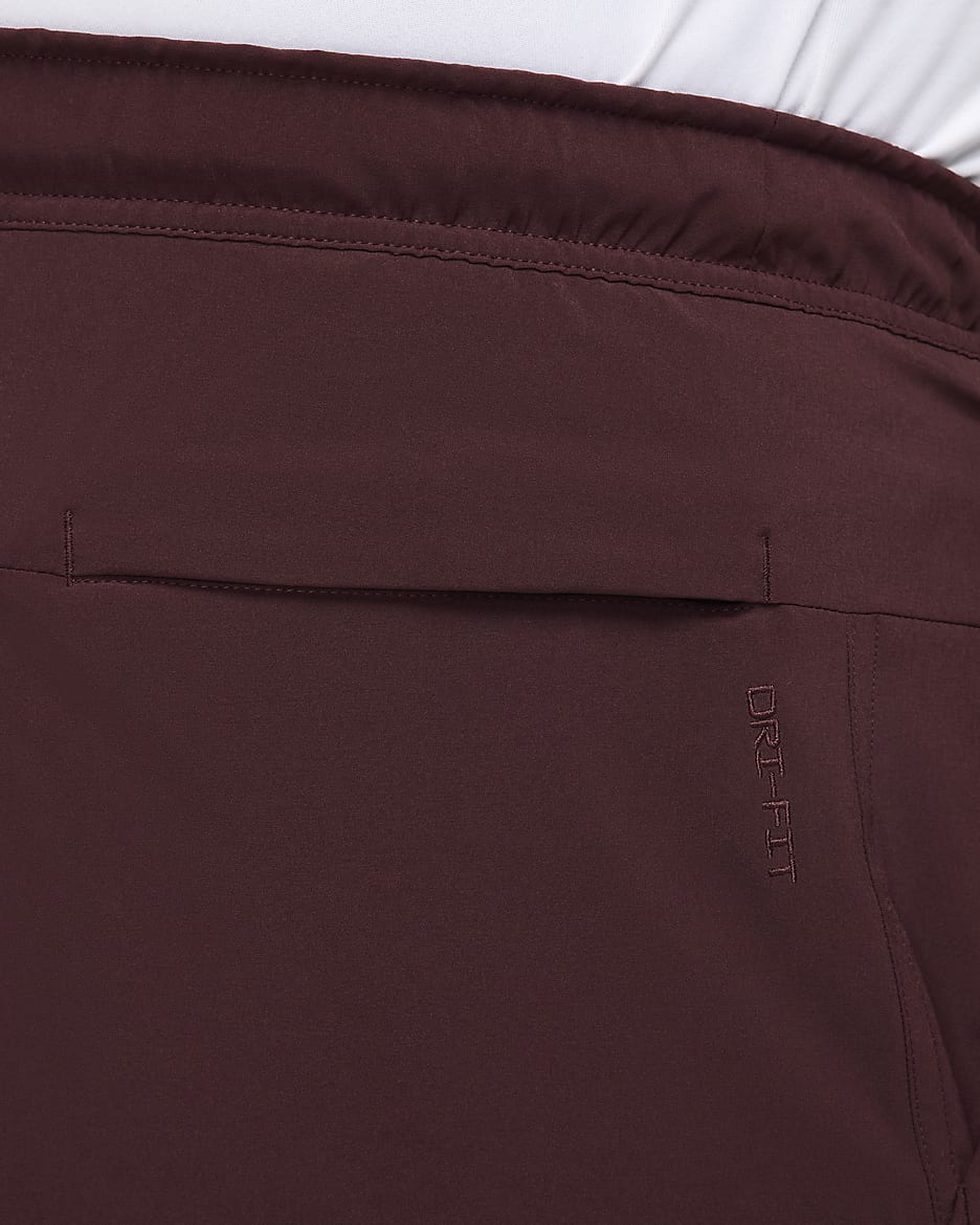 Nike Unlimited Men's Dri-FIT 18cm (approx.) Unlined Versatile Shorts - Burgundy Crush/Black/Burgundy Crush