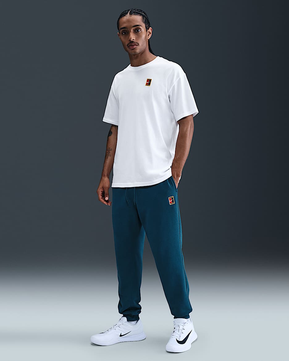 NikeCourt Heritage Men's Dri-FIT Fleece Tennis Joggers - Blue Force