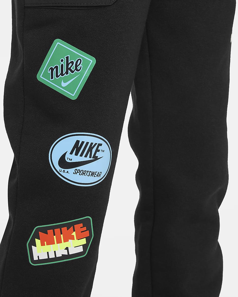 Nike Sportswear Little Kids' Fleece Joggers - Black