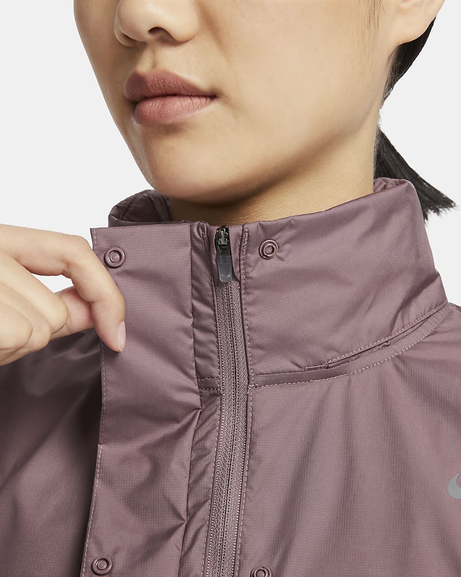 Nike Fast Repel Women's Running Jacket - Smokey Mauve/Black