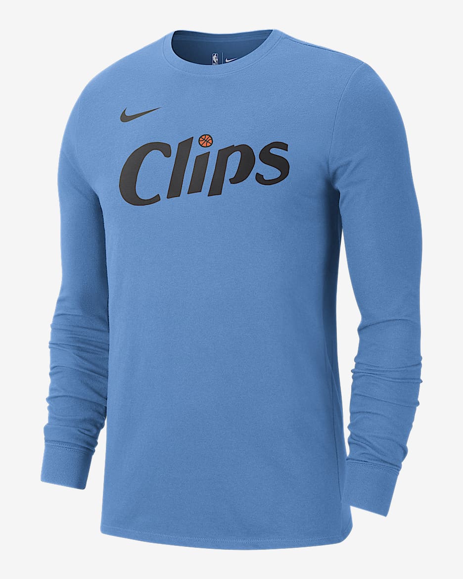 Playera de manga larga Nike de la NBA para hombre LA Clippers Essential City Edition - Costa