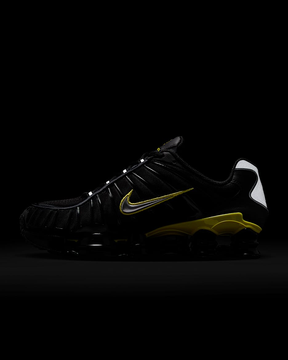 Nike Shox TL Men's Shoes - Black/Dynamic Yellow/Metallic Silver