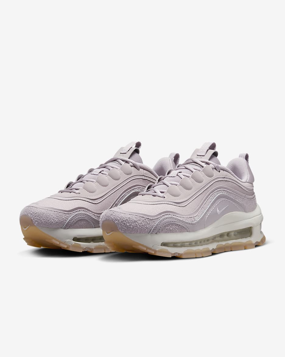 Nike Air Max 97 Futura 女鞋 - Platinum Violet/Pale Ivory/Gum Yellow/Sea Glass