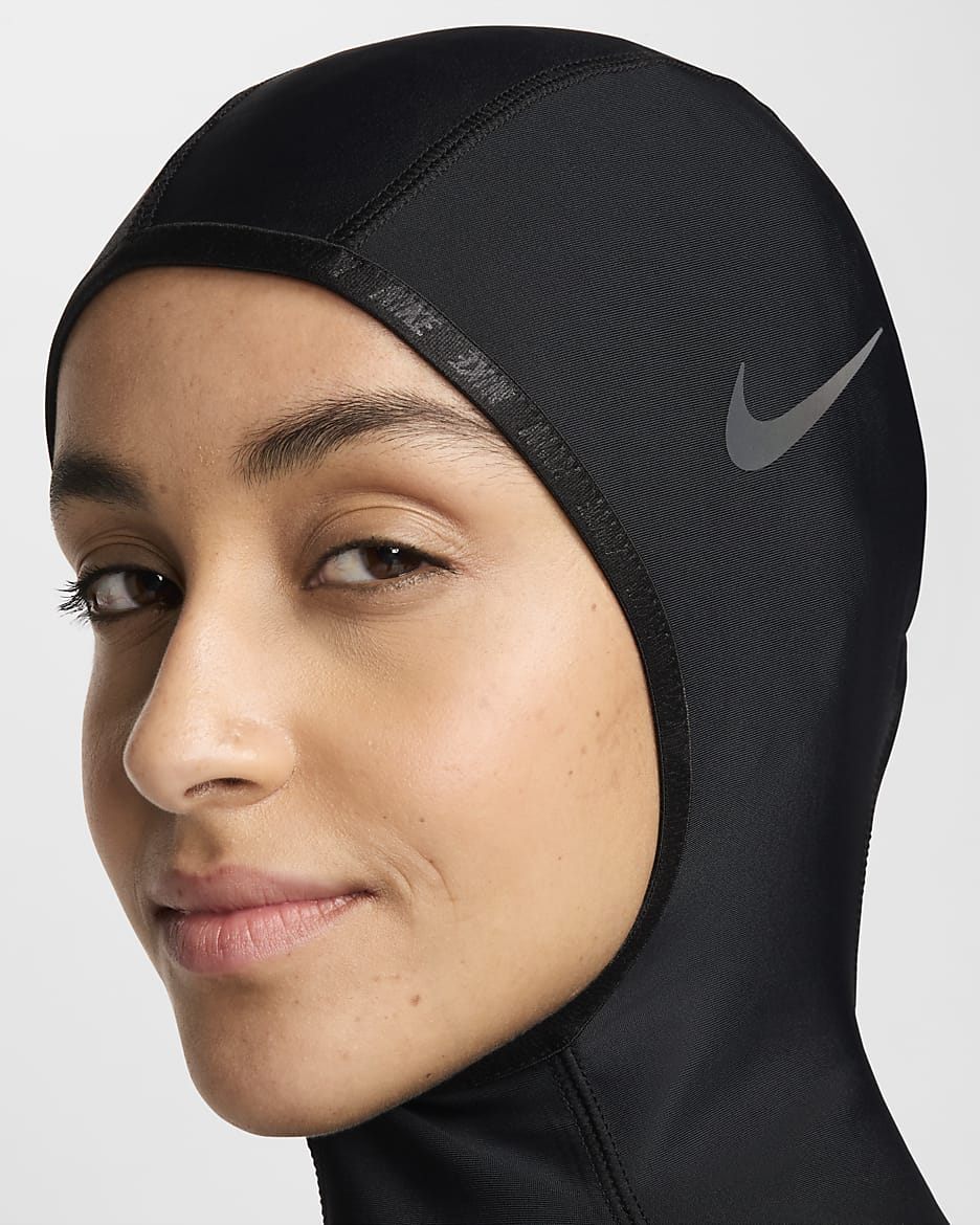 Hijab Nike Swim Victory para mulher - Preto/Preto