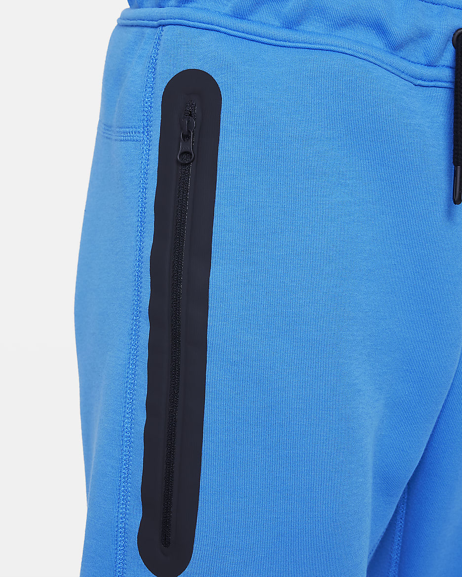 Nike Sportswear Tech Fleece Older Kids' (Boys') Trousers - Light Photo Blue/Black/Black