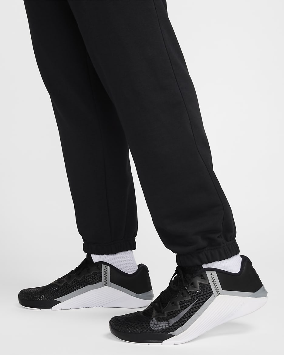 Nike Swoosh Dri-FIT fitnessjoggingbroek voor heren - Zwart/Zwart