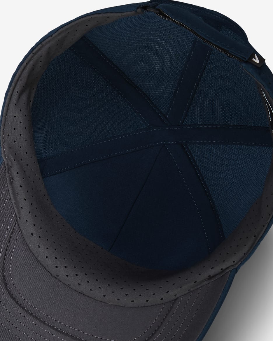 Nike Dri-FIT ADV Club Unstructured Tennis Cap - Armoury Navy/Sea Glass