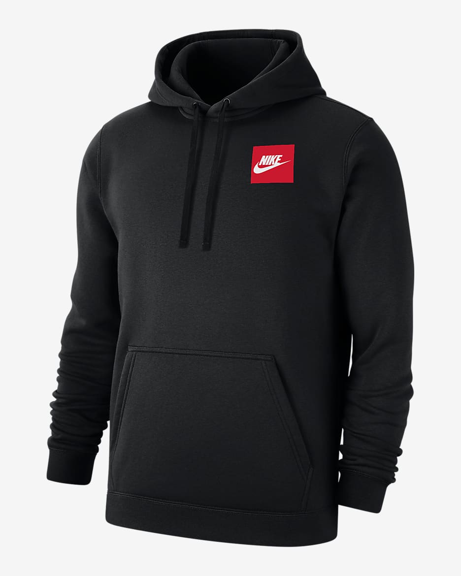 Nike Club Fleece Men's Pullover Hoodie - Black