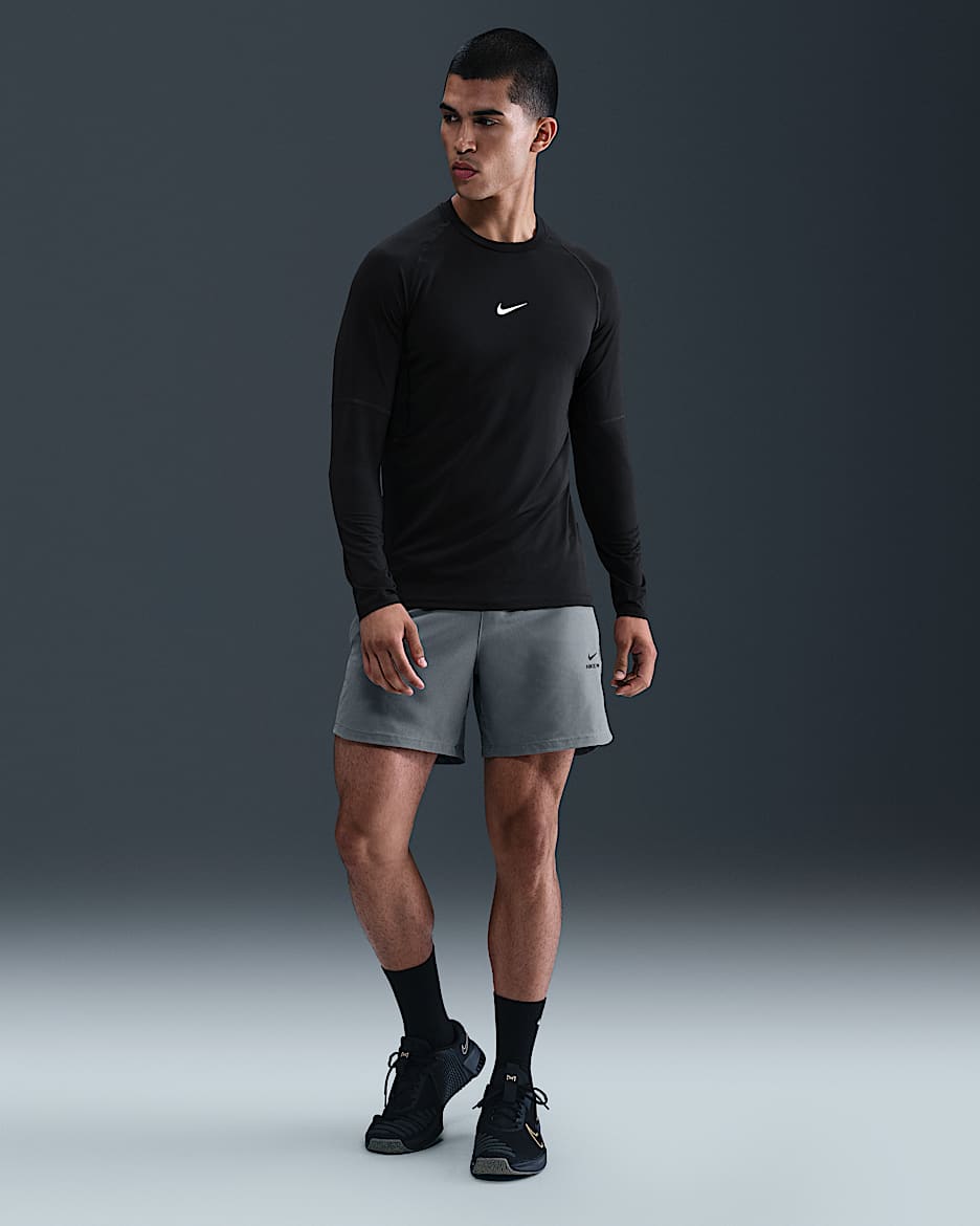 Nike Pro Training Men's Dri-FIT 15cm (approx.) Shorts - Smoke Grey/Black