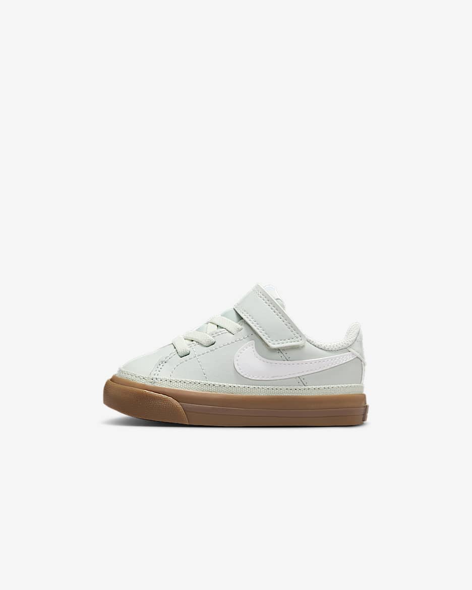Tenis para bebé e infantiles Nike Court Legacy - Plata claro/Marrón oscuro goma/Blanco