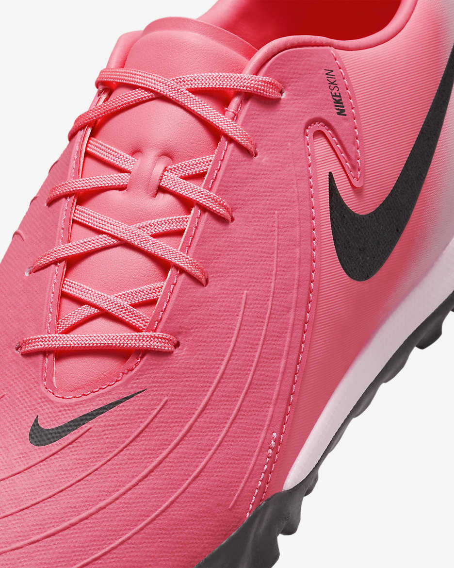 Nike Phantom GX 2 Academy TF fotballsko med lav profil - Sunset Pulse/Svart