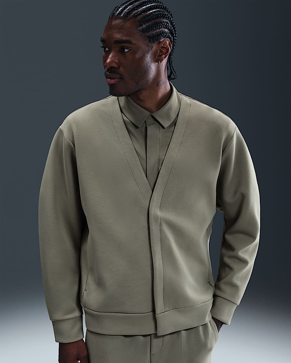 Cardigan para hombre Nike 24.7 ImpossiblySoft - Militar claro/Verde acero