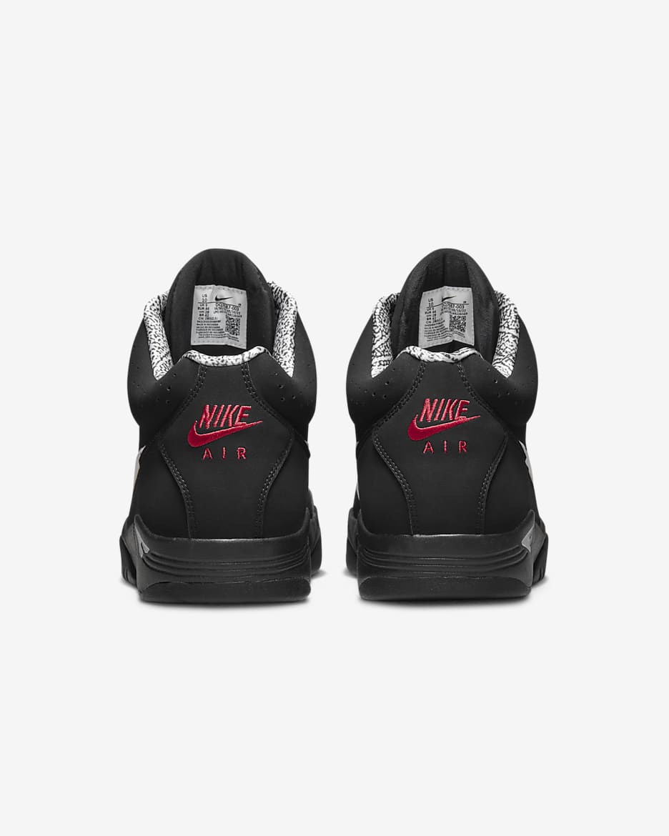 Nike Air Flight Lite 中筒男鞋 - 黑色/Varsity Red/白色