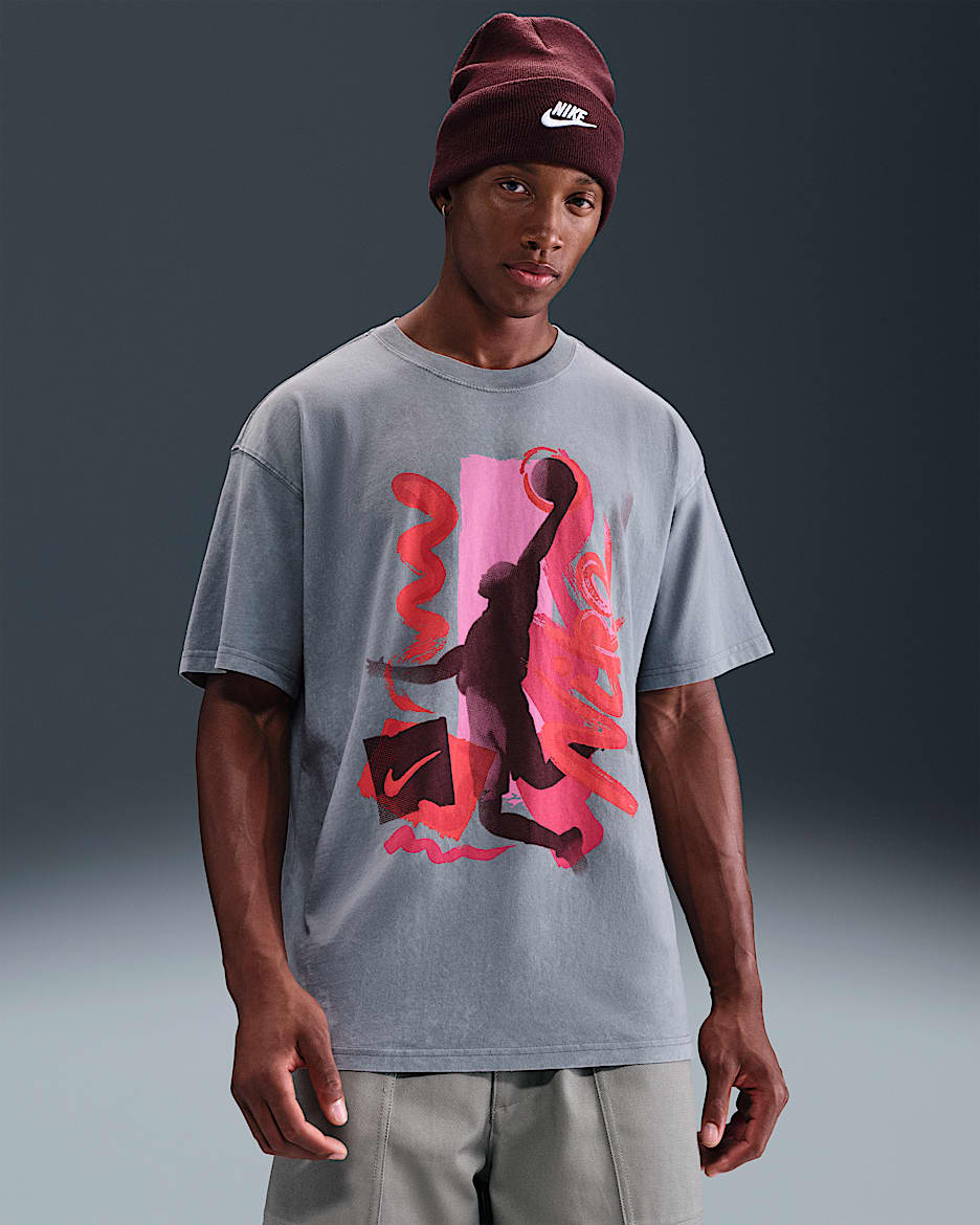 Playera de básquetbol Max90 para hombre Nike - Gris azulado