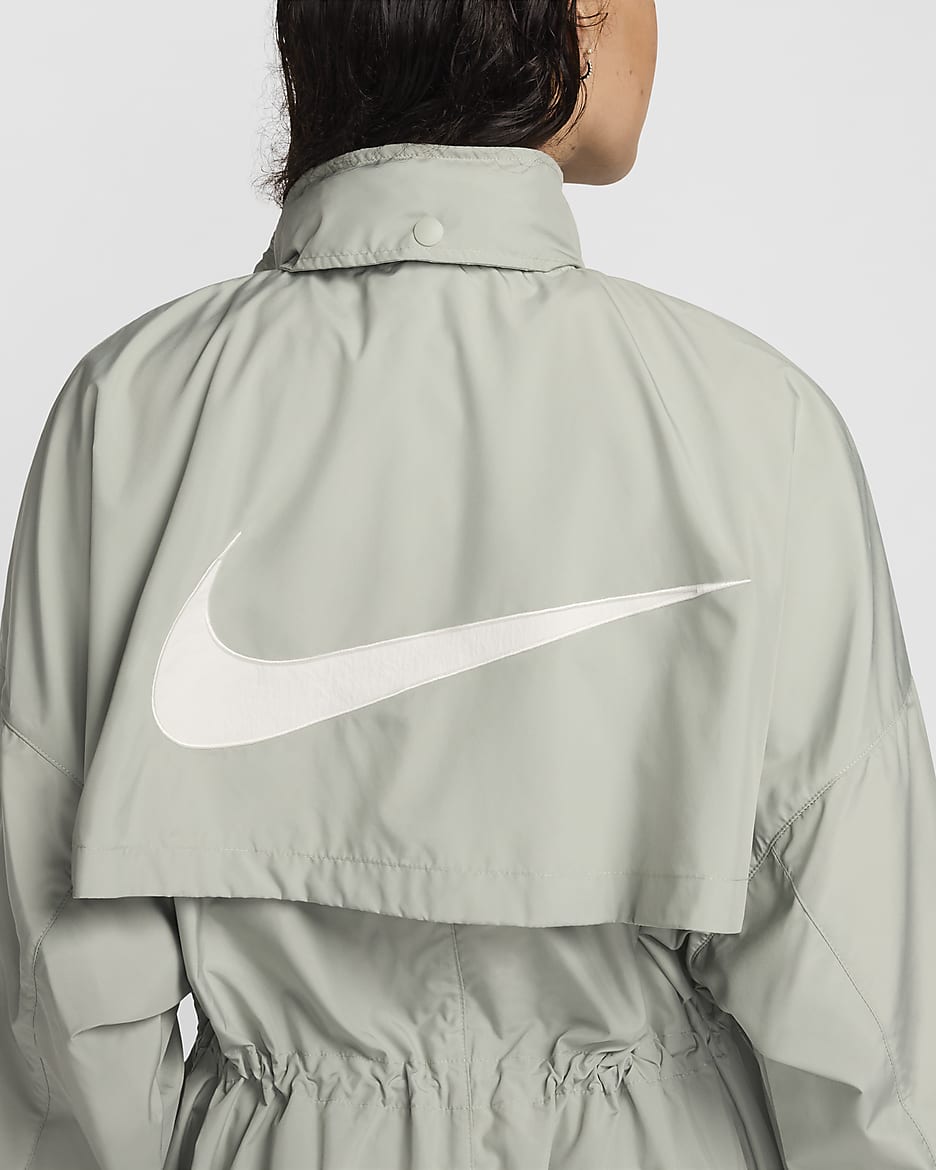 Nike Sportswear Essential Kadın Trençkotu - Jade Horizon/Sail