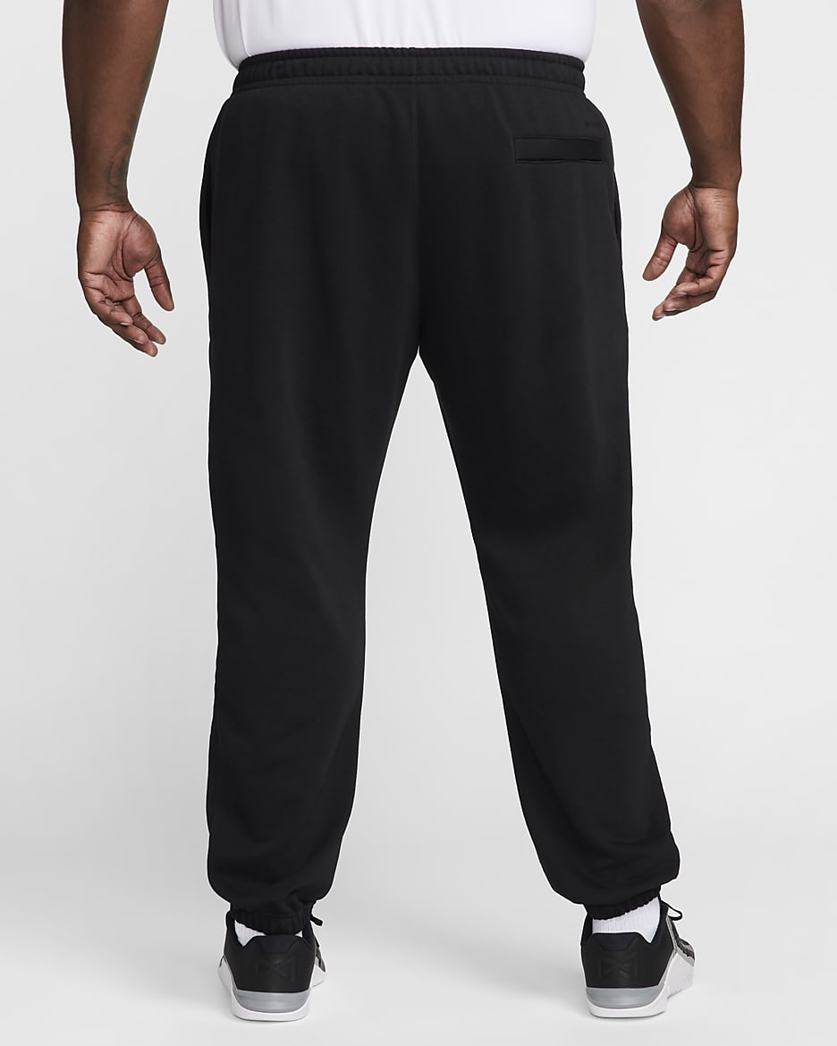 Pantalon de jogging de fitness en tissu Fleece Dri-FIT Nike Swoosh pour homme - Noir/Noir