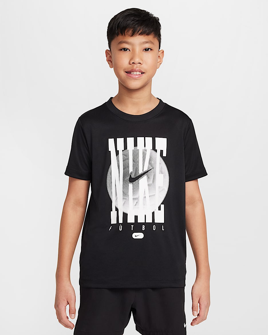 Nike Legend Big Kids' Dri-FIT Training T-Shirt - Black/White