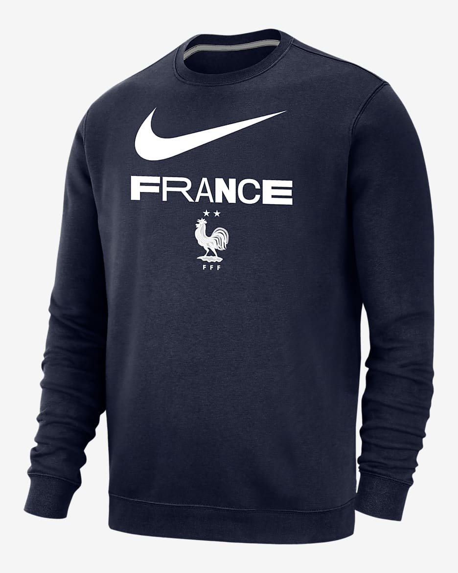 Sudadera de cuello redondo para hombre Club Fleece de Francia - Azul marino