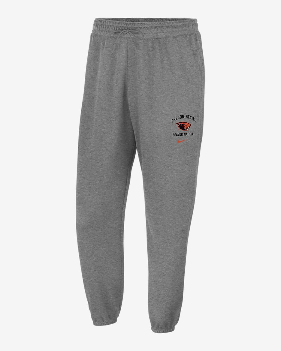 Joggers universitarios Nike para hombre Oregon State Standard Issue - Gris oscuro jaspeado