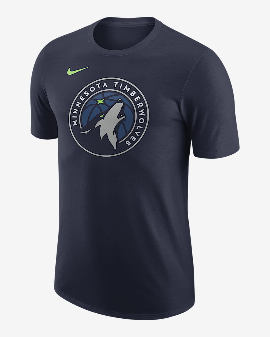 Playera Nike de la NBA para hombre Minnesota Timberwolves Essential - Azul marino universitario