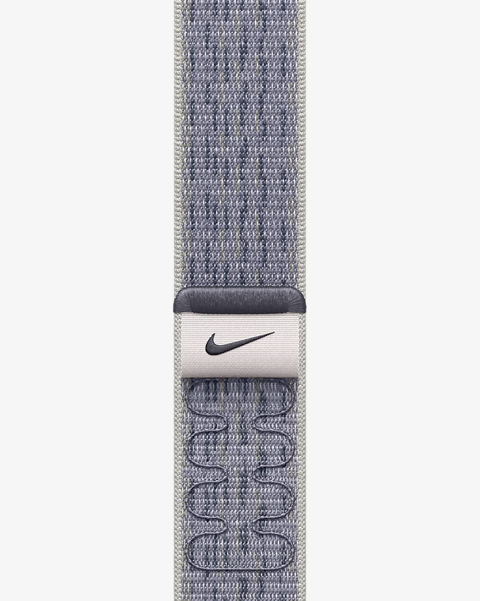 Gray (46 mm) geweven sportbandje van Nike - Grijs