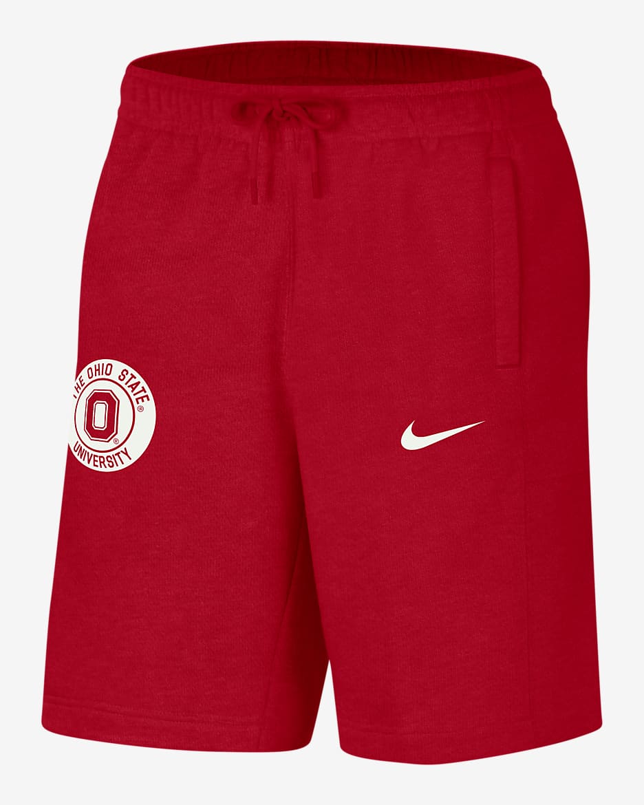 Ohio State Men's Nike College Shorts - University Red/Summit White