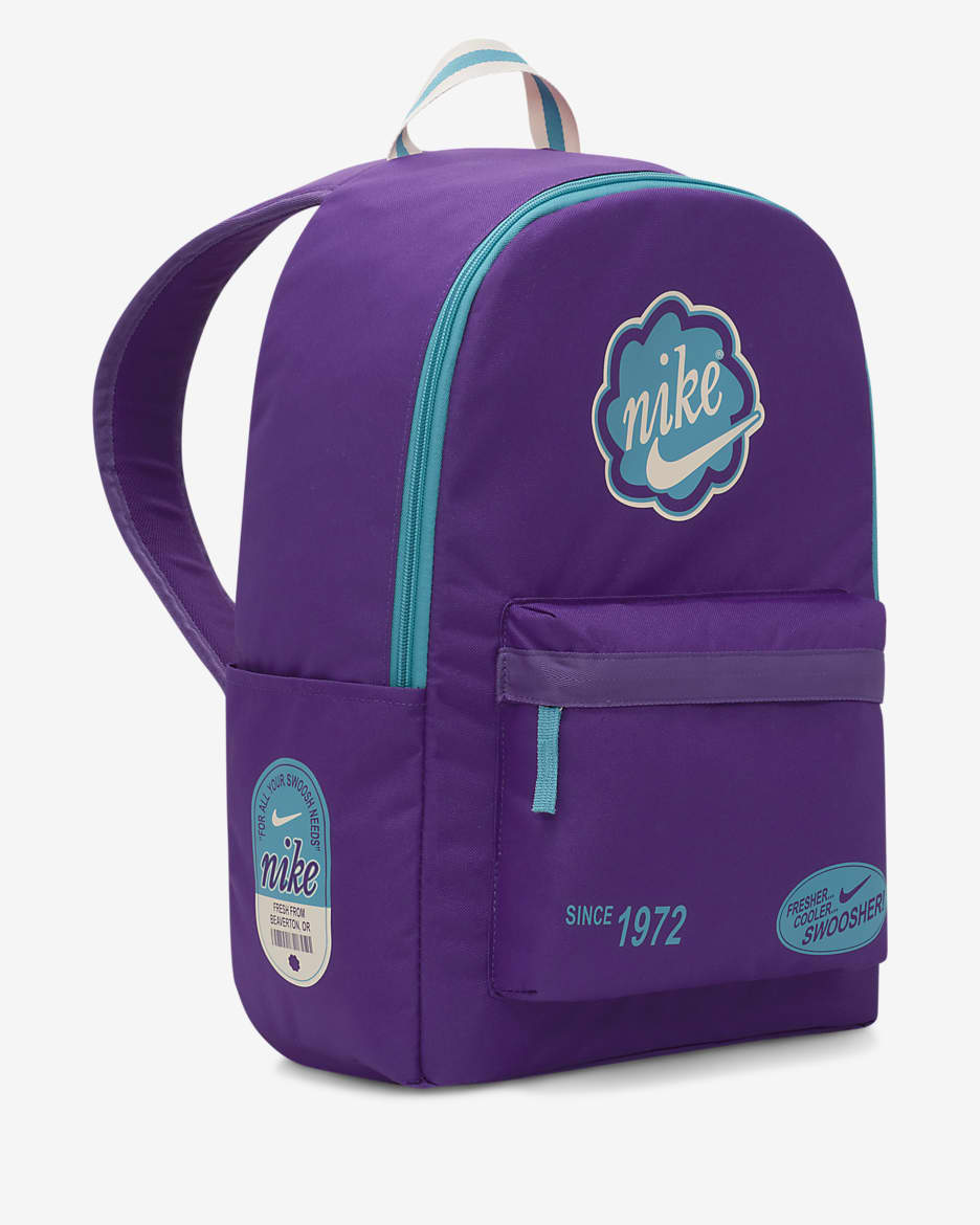 Nike Heritage Backpack (25L) - Disco Purple/Teal Nebula/Teal Nebula