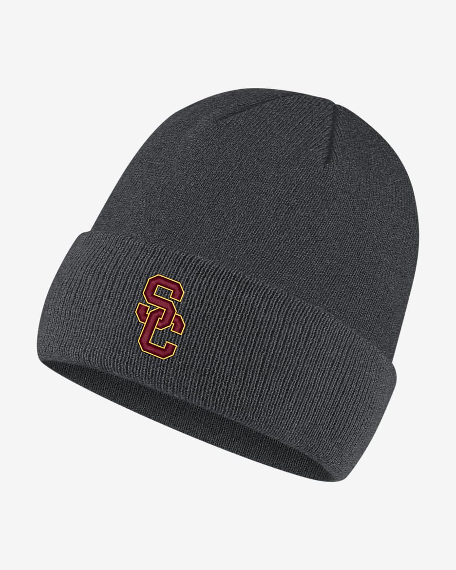 Gorro con logotipo Nike College (USC) - Carbón jaspeado