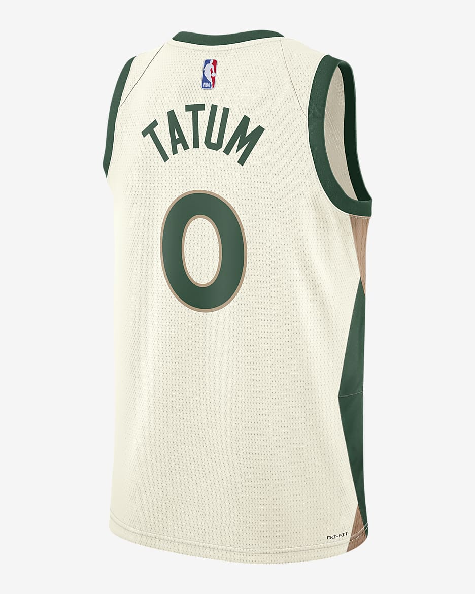 Jason Tatum Boston Celtics City Edition 2023/24 Nike Dri-FIT NBA Swingman férfimez - Sail