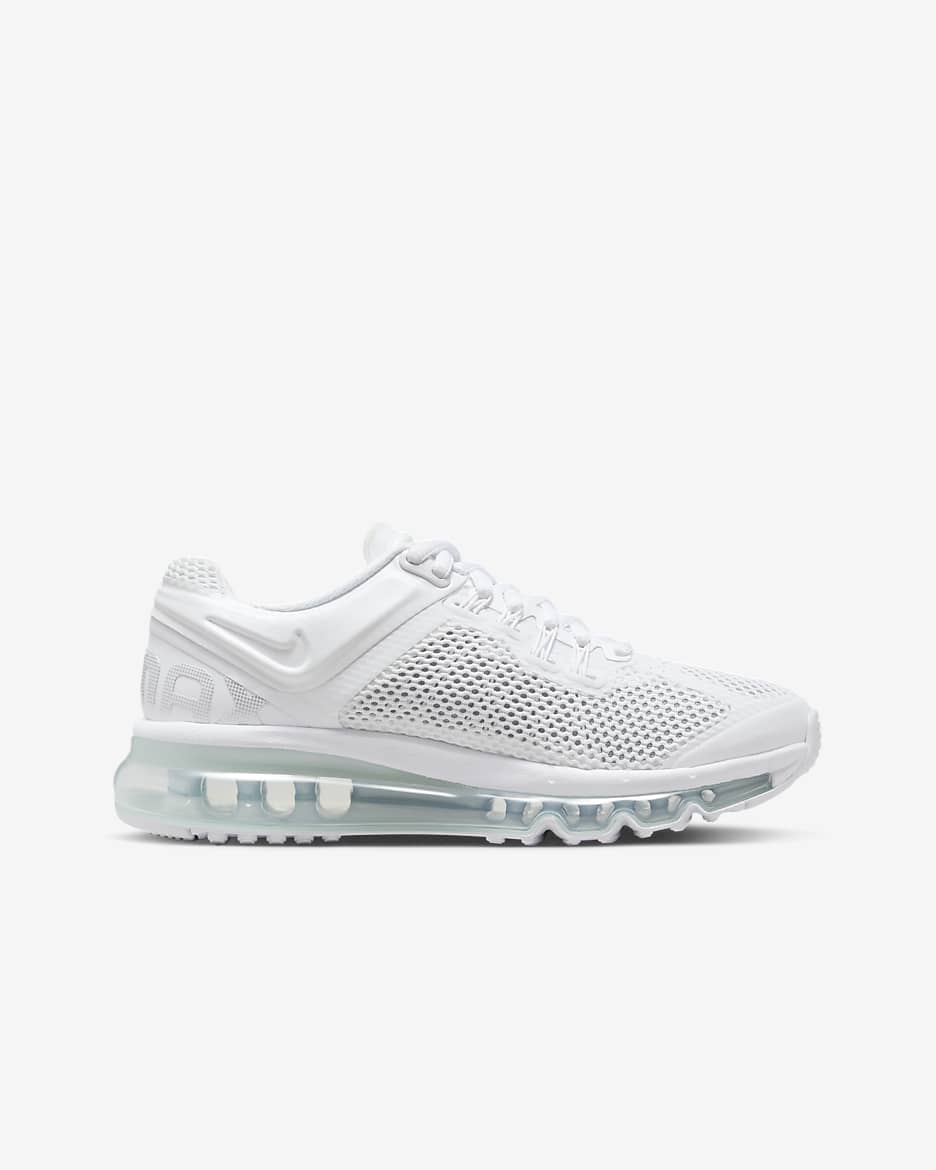 Scarpa Nike Air Max 2013 – Ragazzi - Bianco/Nero/Argento metallizzato