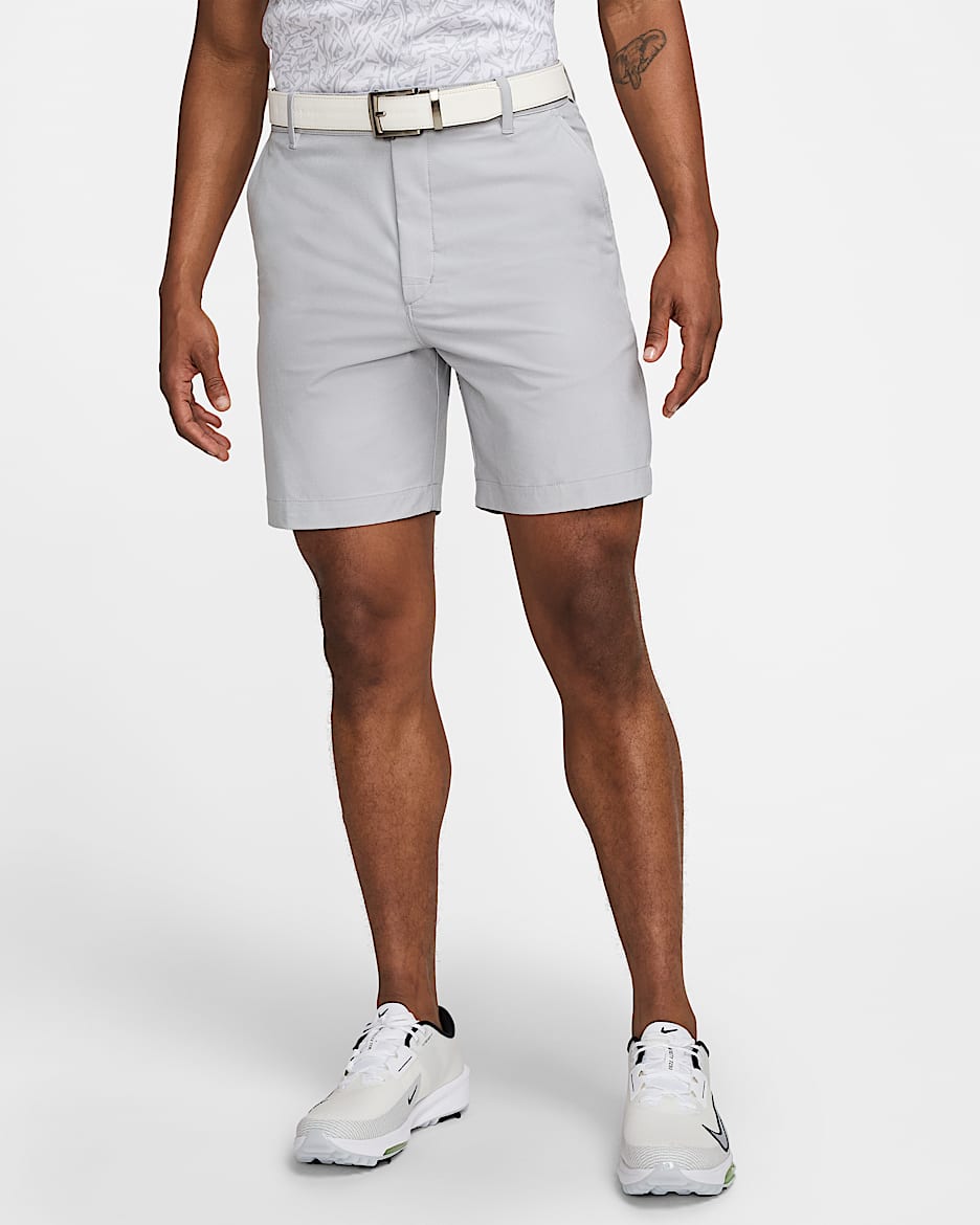 Shorts de golf Dri-FIT de 18 cm para hombre Nike Victory  - Gris lobo/Blanco/Gris lobo