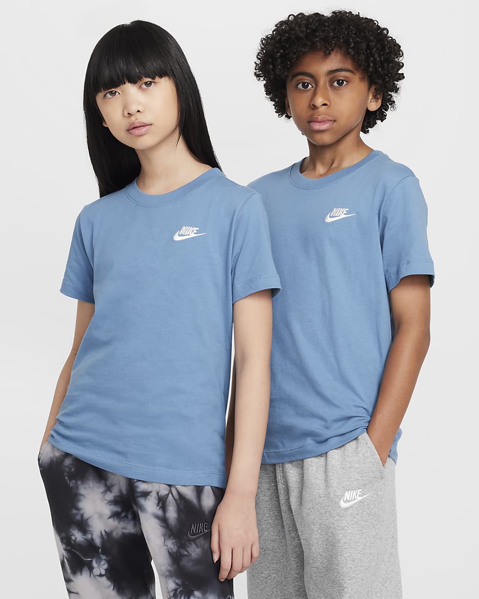 Playera para niños talla grande Nike Sportswear - Tormenta del Egeo