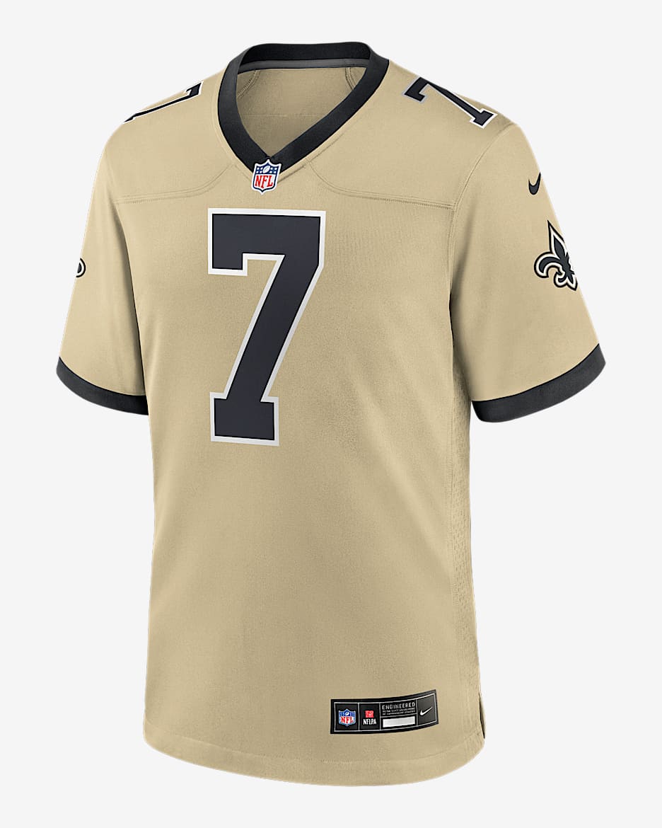 Taysom Hill New Orleans Saints Men's Nike NFL Game Jersey - Gold