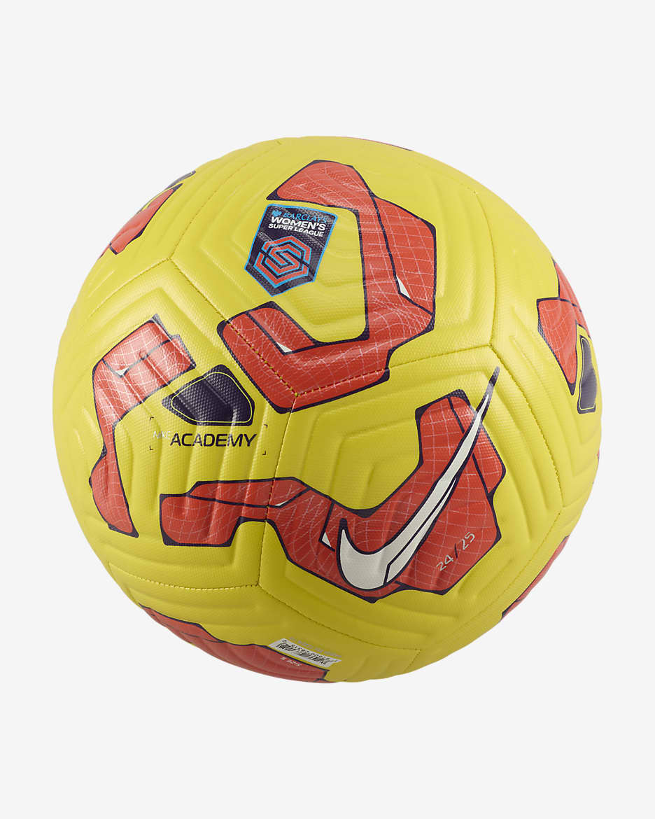 Women's Super League Academy Nike Football - Yellow/Warm Red/White