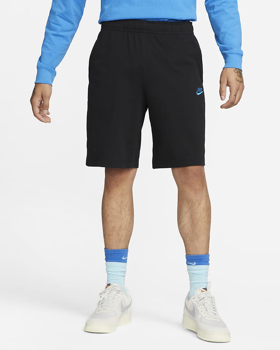 Short en jersey Nike Sportswear Club pour Homme - Noir/Photo Blue