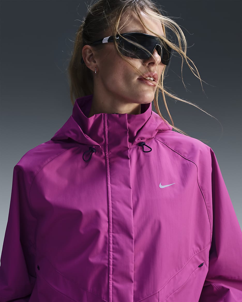 Nike Storm-FIT Swift Damen-Laufjacke - Hot Fuchsia/Schwarz