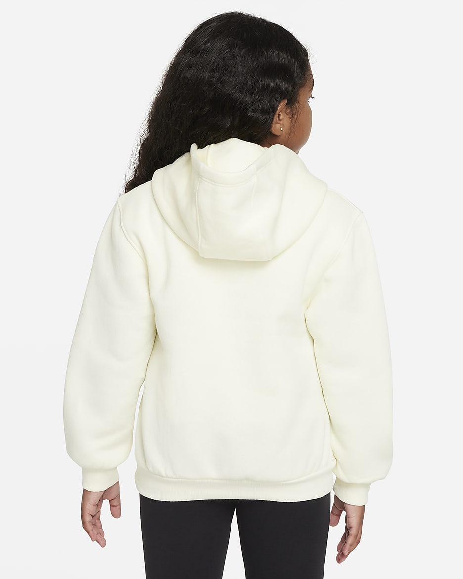 Nike Sportswear Club Fleece Holiday Shine Hoodie Little Kids Hoodie - Coconut Milk