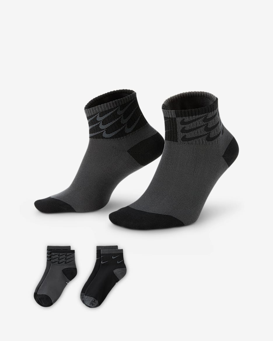 Nike Everyday Essentials Ankle Socks (2 Pairs) - Multi-Colour