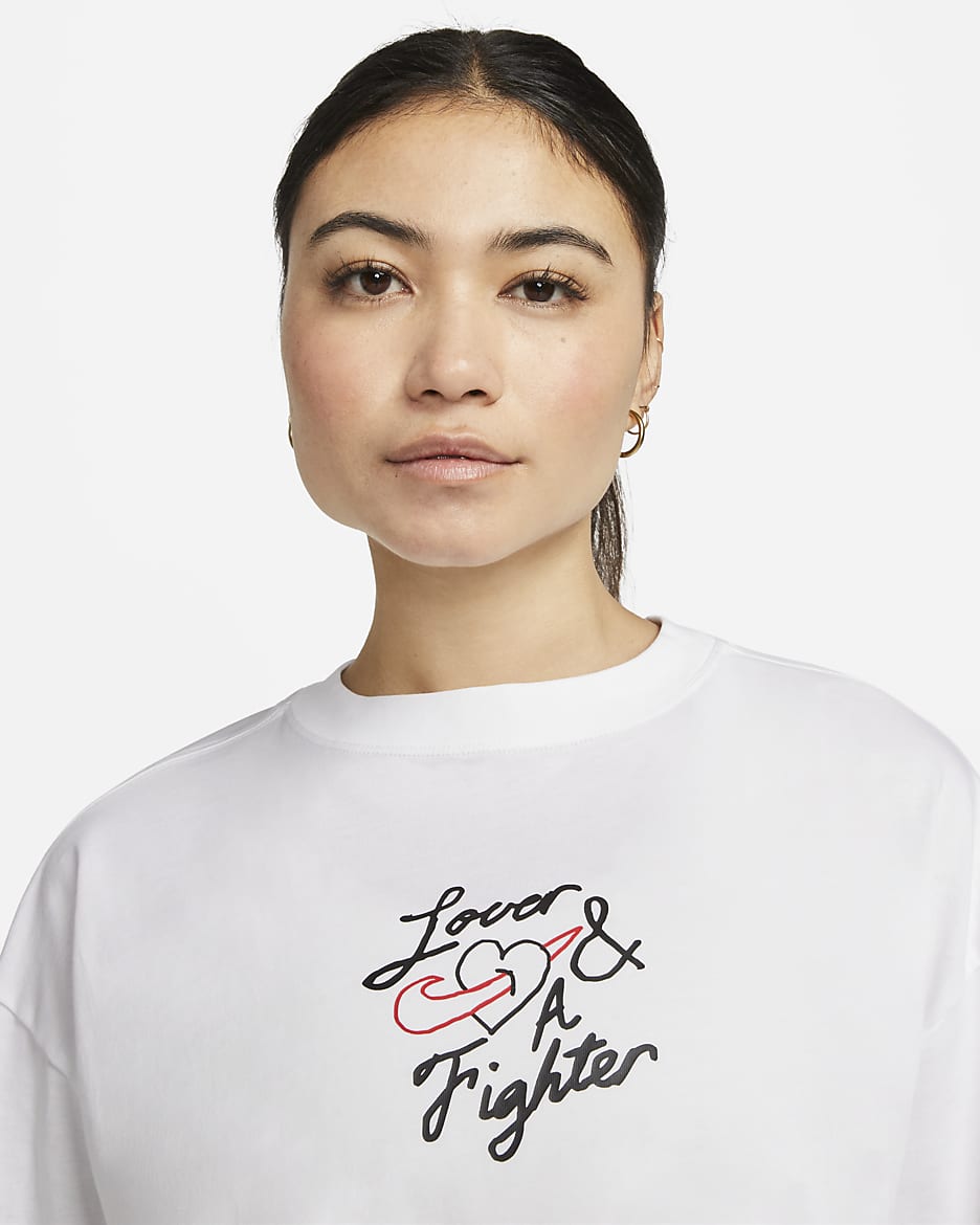 Nike Sportswear Women's Oversized Long-Sleeve T-Shirt - White