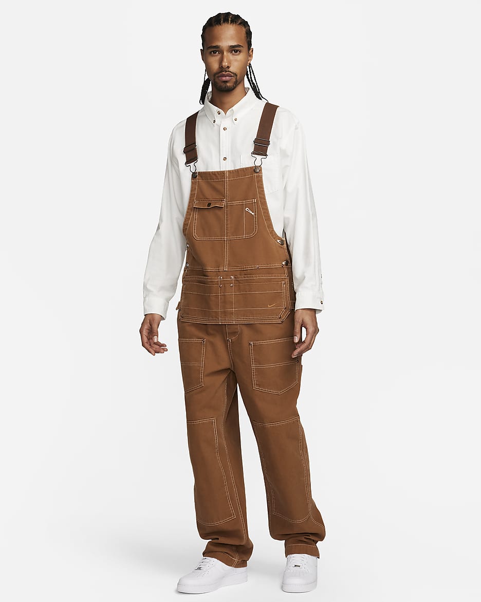 Overoles de carpintero para hombre Nike Life - Tostado británico claro/Cacao impresionante