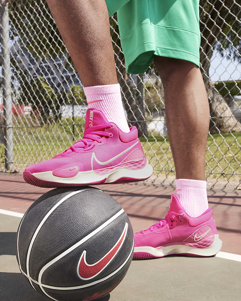 Nike Elevate 3 Basketball Shoes - Fierce Pink/Fireberry/Hyper Pink/Guava Ice