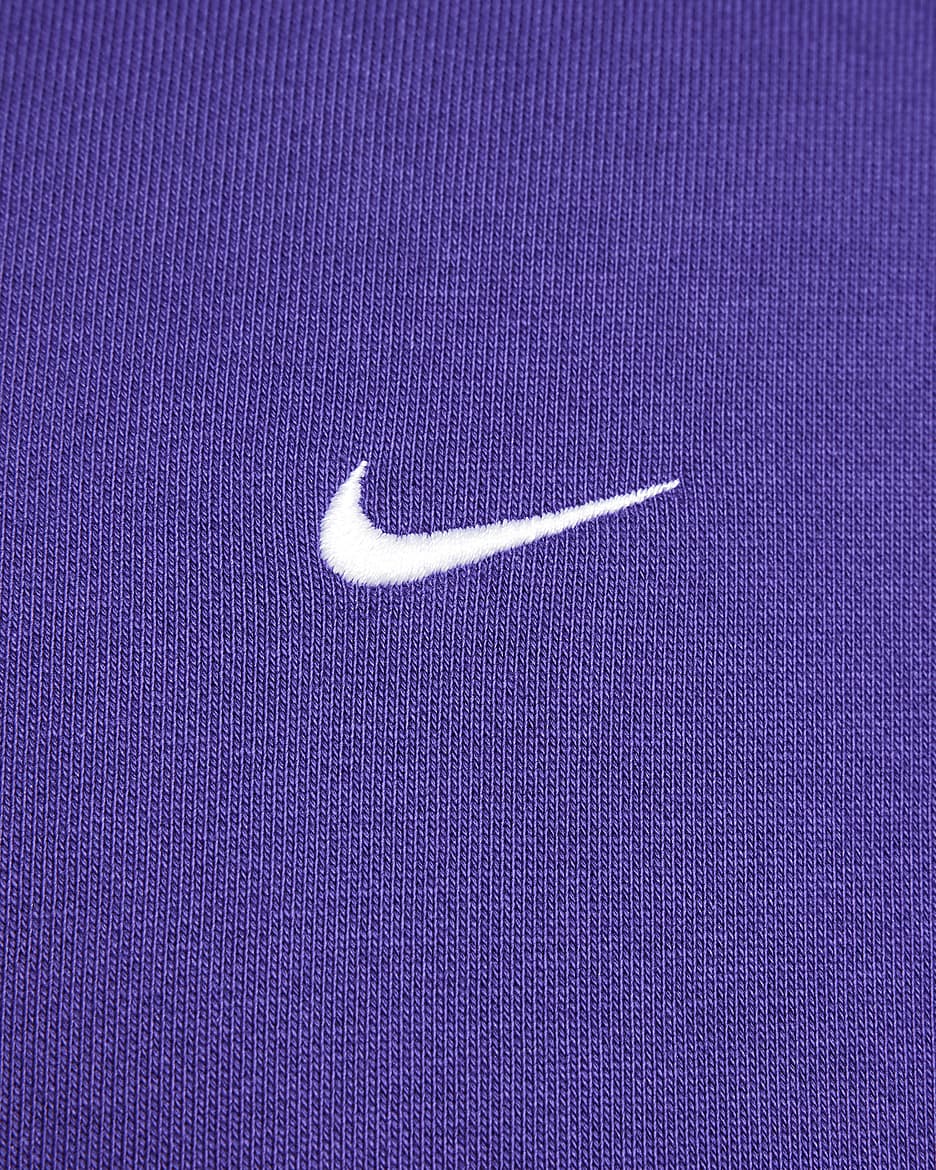 Nike Solo Swoosh Men's Fleece Pullover Hoodie - Field Purple/White