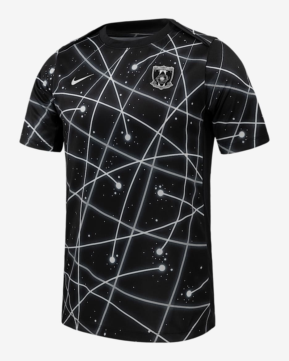 Playera de fútbol de manga corta para antes del partido Nike para hombre Urawa - Negro