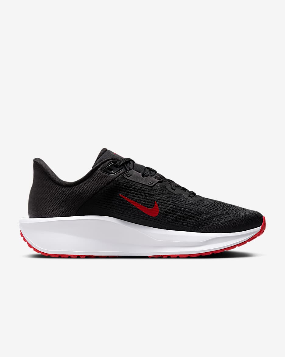 Nike Quest 6 Men's Road Running Shoes - Black/White/Dark Smoke Grey/University Red