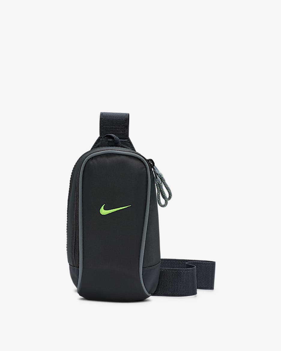 Borsa a tracolla Nike Sportswear Essentials (1 l) - Antracite/Smoke Grey/Volt