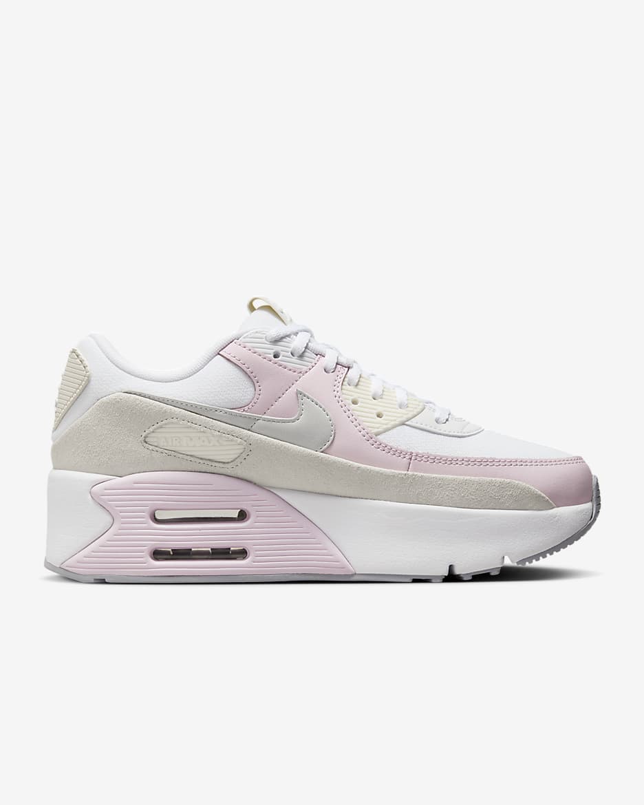 Nike Air Max 90 LV8 女鞋 - 白色/Wolf Grey/Summit White/Photon Dust