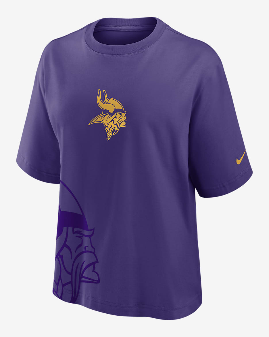 Minnesota Vikings Boxy Women's Nike NFL T-Shirt - Court Purple