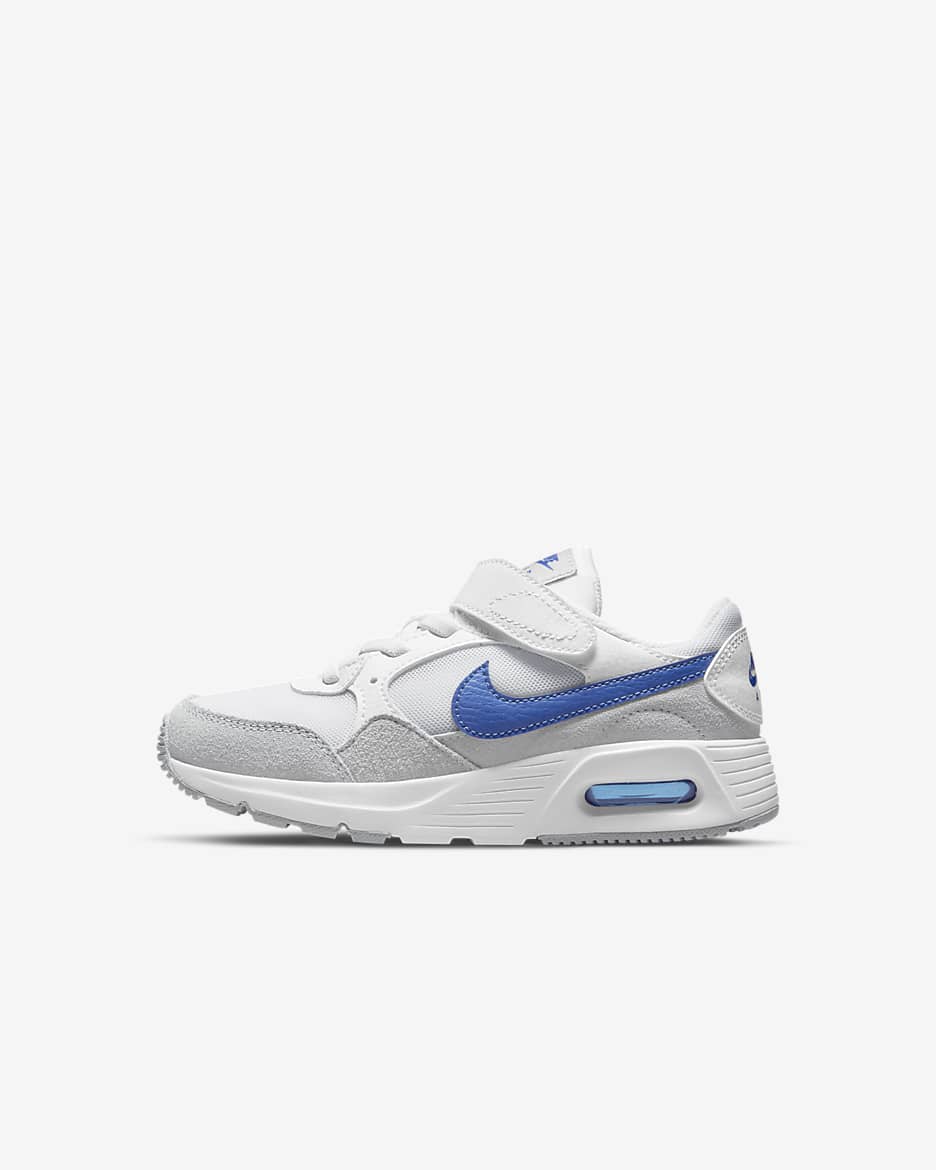 Nike Air Max SC 小童鞋款 - 白色/Wolf Grey/Game Royal